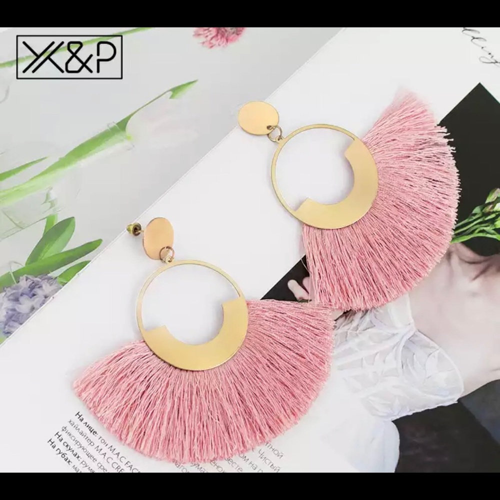 Bohemian Big Tassel Earrings